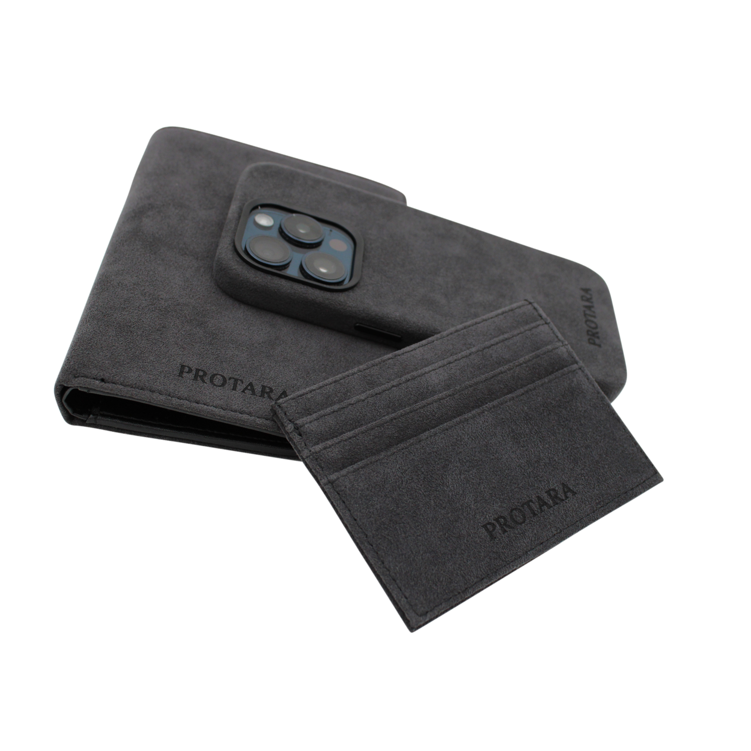 PROTARA Alcantara Pasholder - Midnight Jet Black