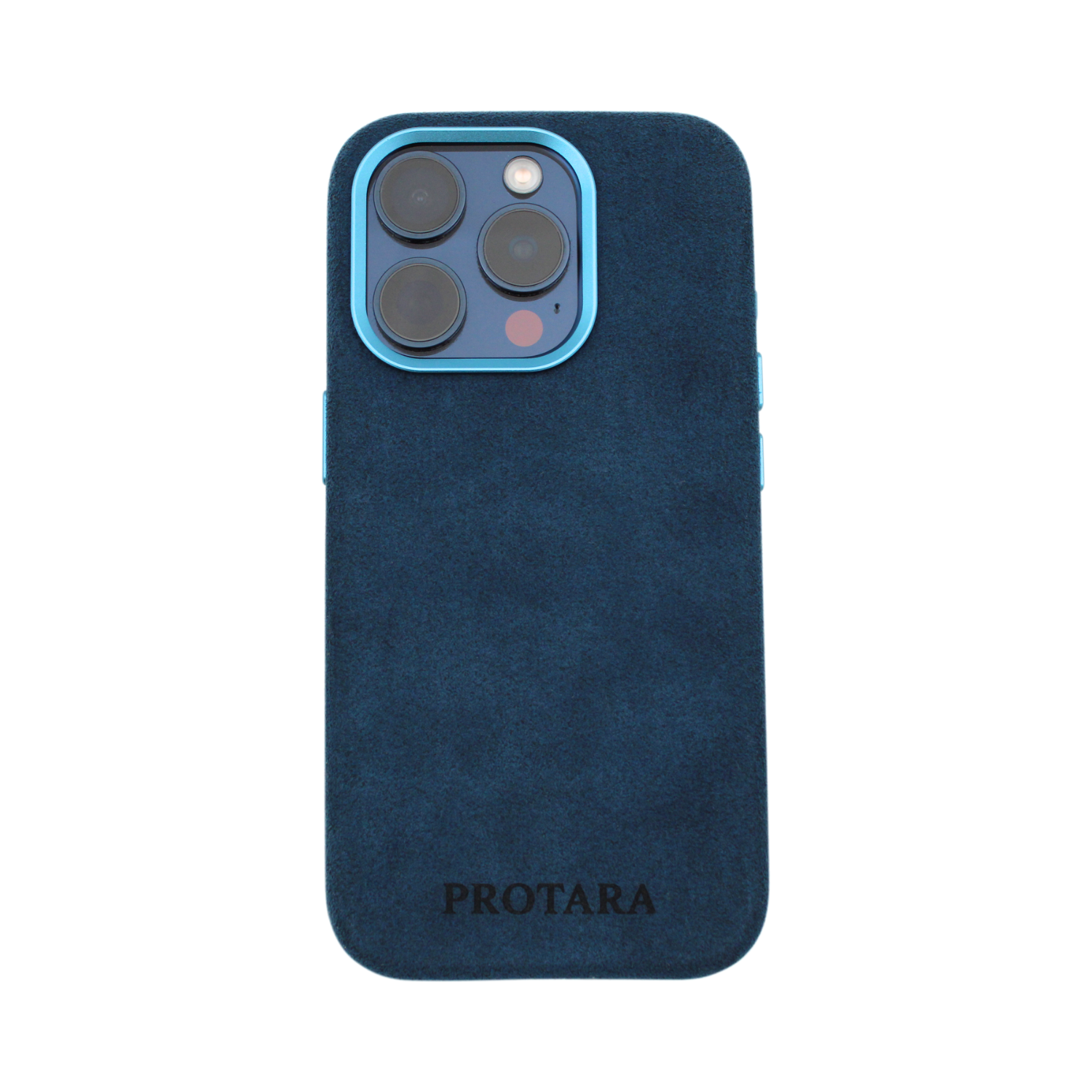 PROTARA Alcantara iPhone 14 Pro cover - Ocean Voyage Blue