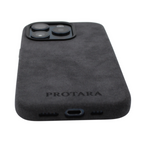PROTARA Alcantara iPhone 15 Pro cover - Midnight Jet Black