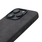 PROTARA Alcantara iPhone 15 Pro cover - Midnight Jet Black