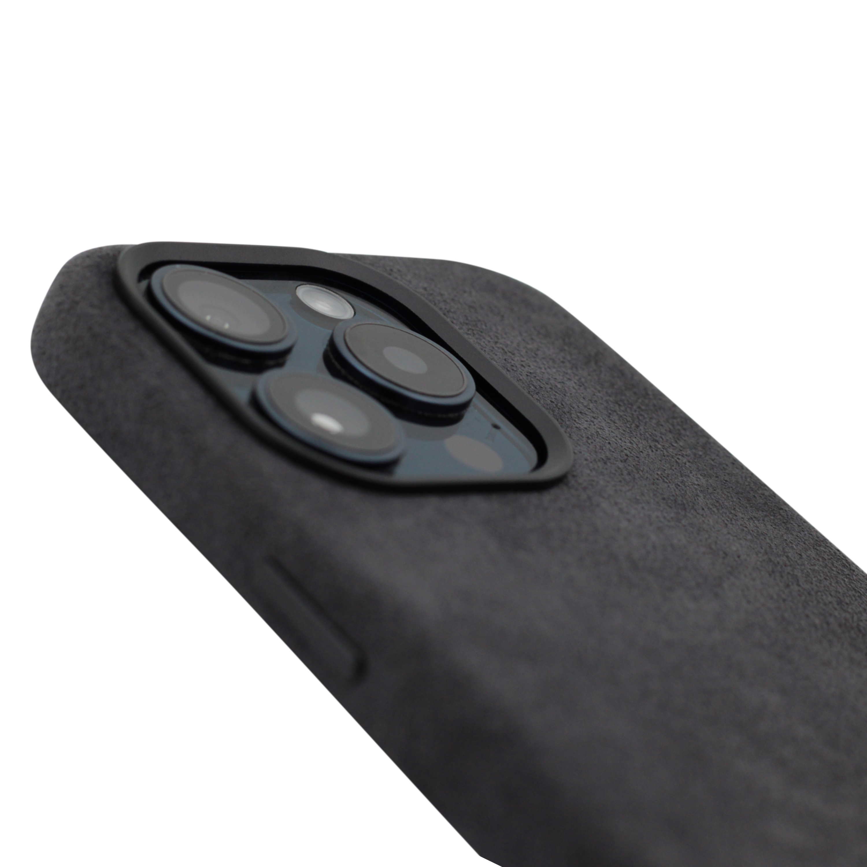 PROTARA Alcantara iPhone 14 Pro cover - Midnight Jet Black