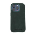 PROTARA Alcantara iPhone 14 Pro cover - Expedition Green