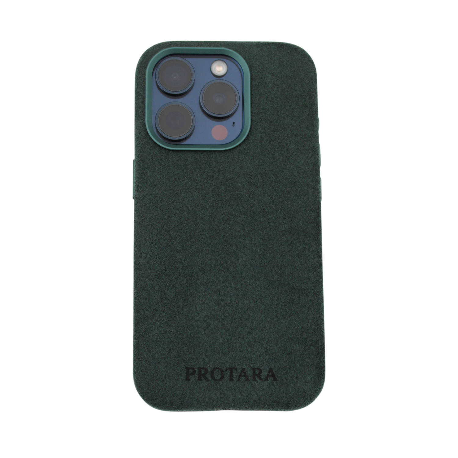 PROTARA Alcantara iPhone 14 Pro cover - Expedition Green