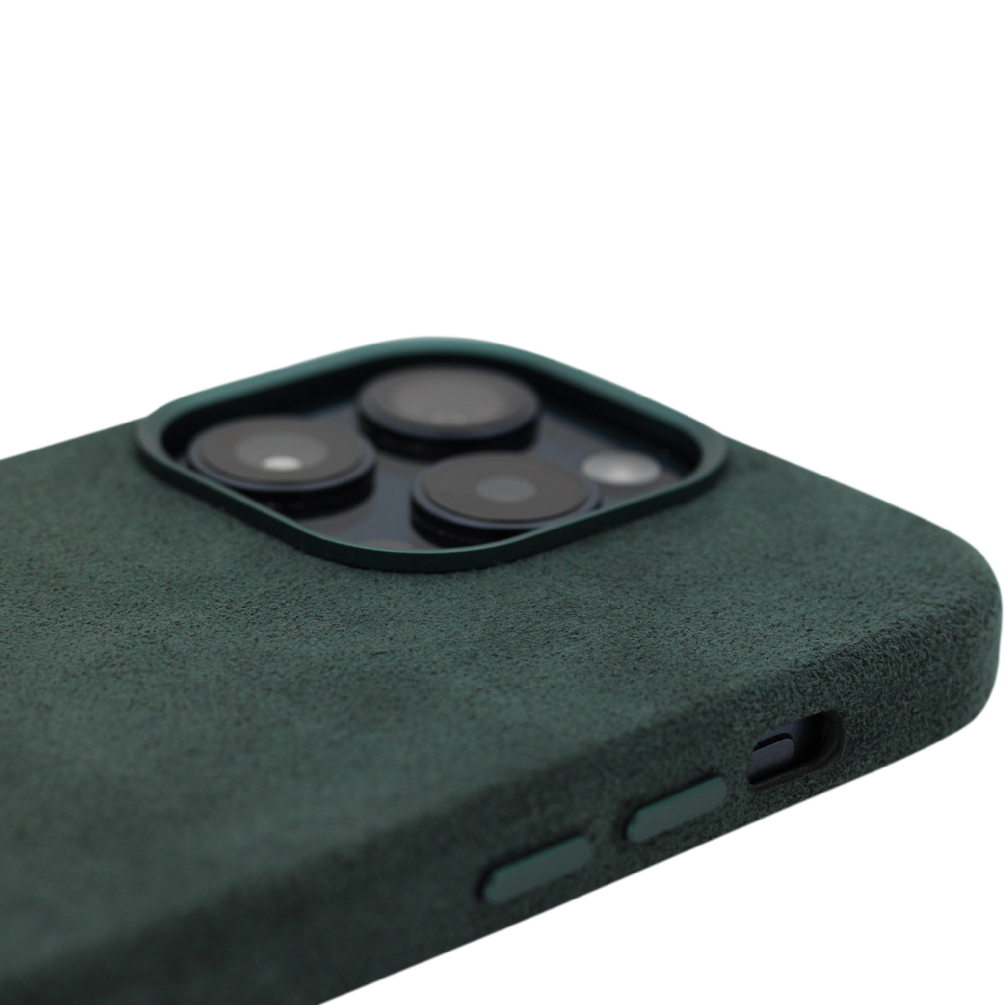PROTARA Alcantara iPhone 14 Pro cover - Expedition Green
