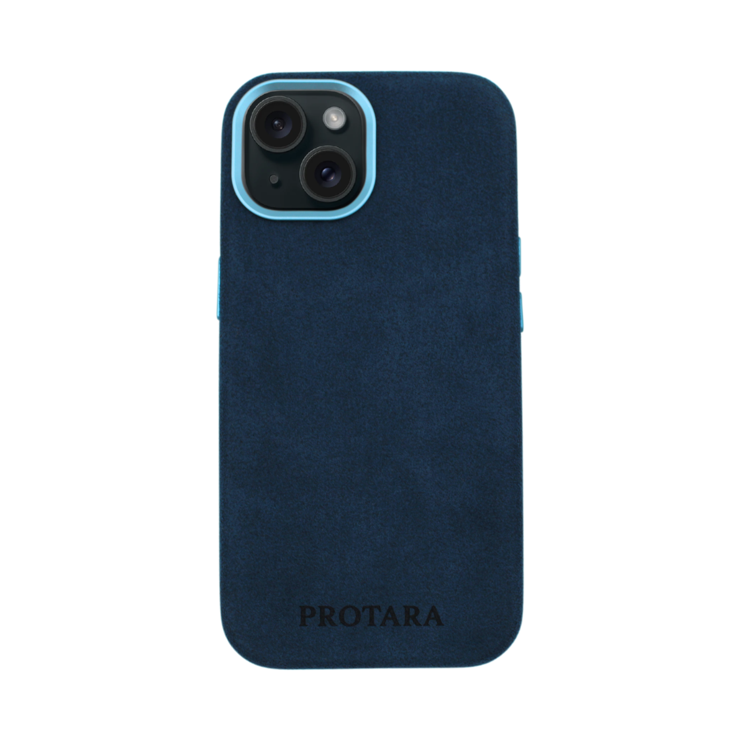 PROTARA Alcantara iPhone 15 cover - Ocean Voyage Blue