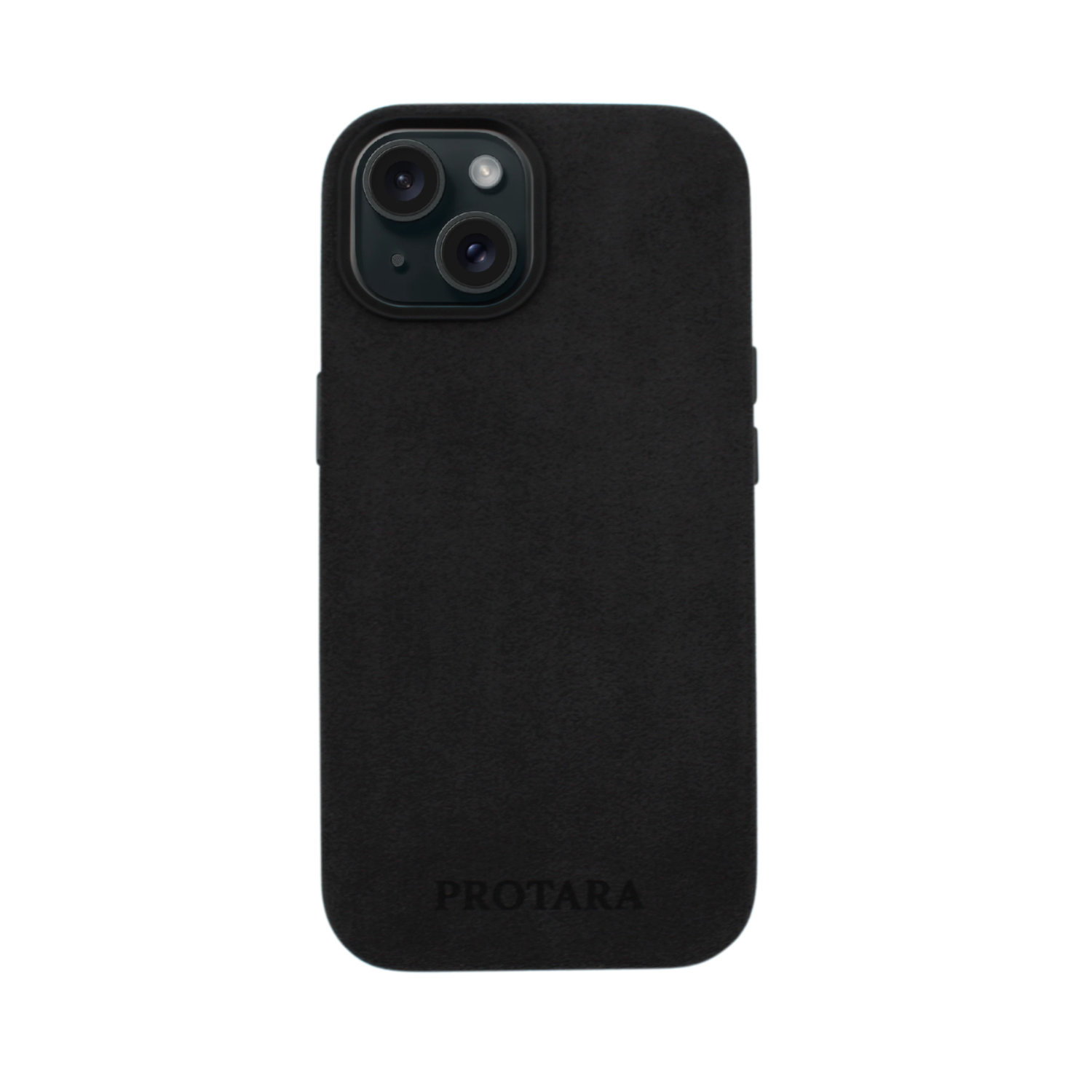 PROTARA Alcantara iPhone 15 cover -  Midnight Jet Black
