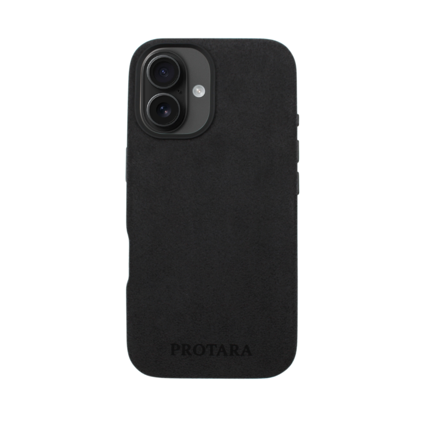 PROTARA Alcantara iPhone 16 cover - Midnight Jet Black