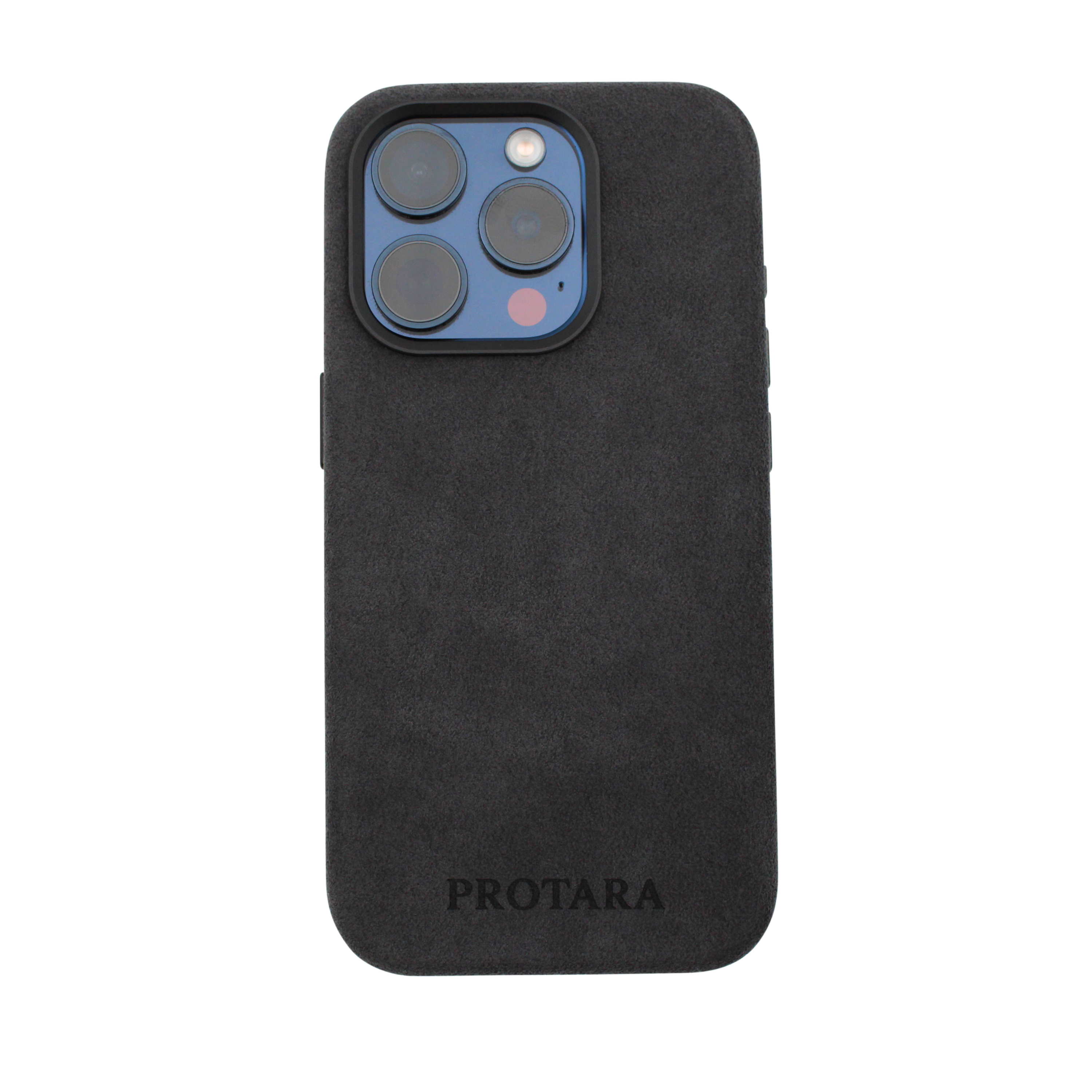 PROTARA Alcantara iPhone 14 Pro cover - Midnight Jet Black
