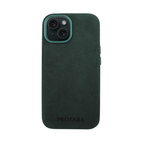 PROTARA Alcantara iPhone 15 cover - Expedition Green