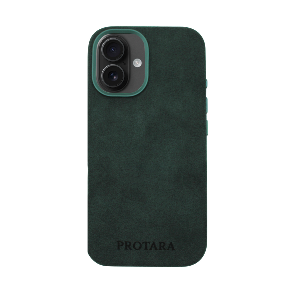 PROTARA Alcantara iPhone 16 cover - Expedition Green