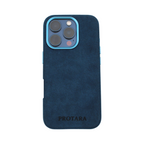 PROTARA Alcantara iPhone 16 Pro Max cover - Ocean Voyage Blue