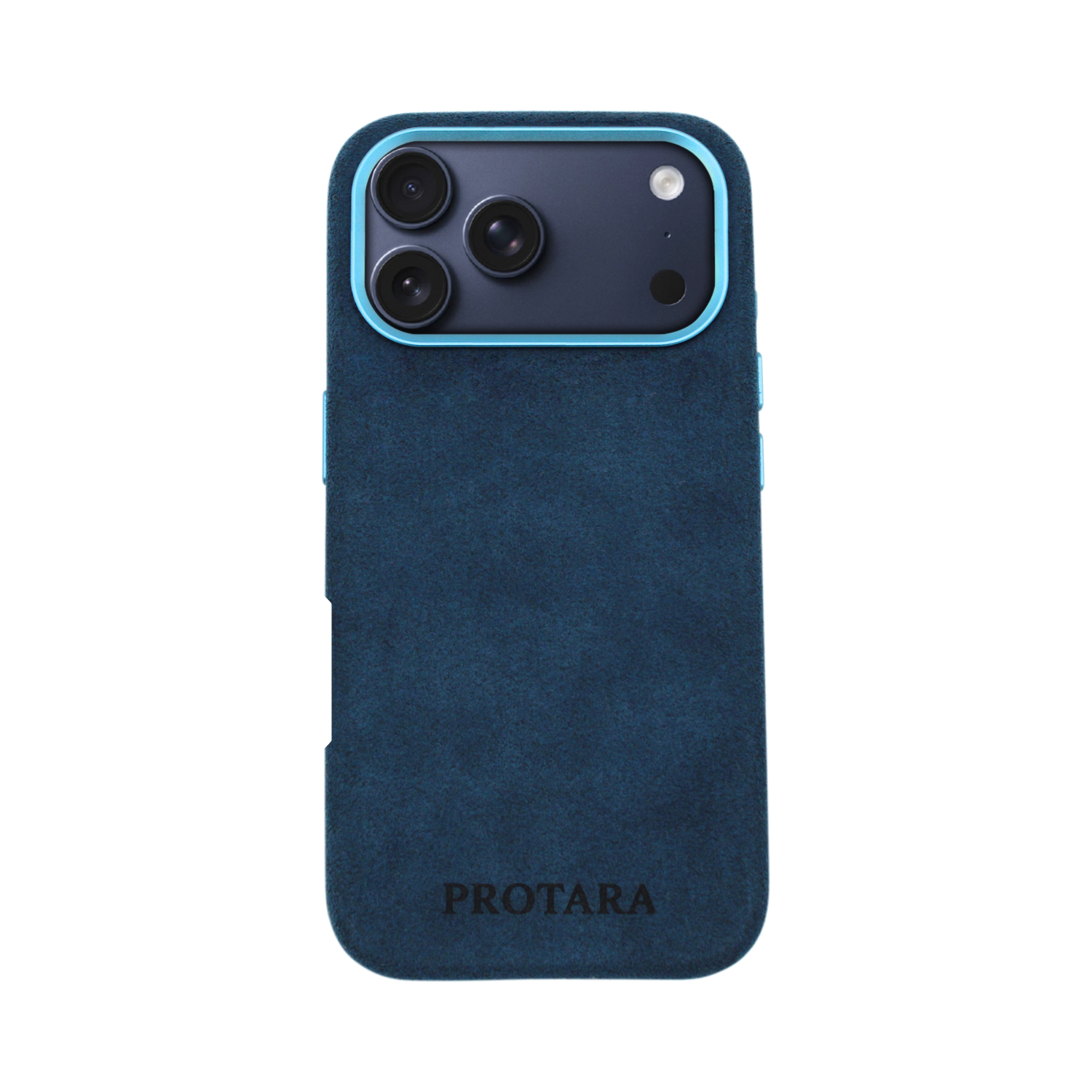 PROTARA Alcantara iPhone 17 Pro cover - Ocean Voyage Blue
